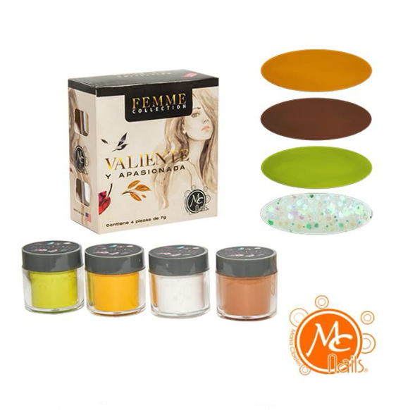 COLECCION ACRILICOS VALIENTE Y APASIONADA MC NAILS